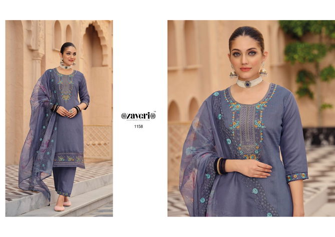 Zaveri Imroz Vol 2 Silk Embroidery Readymade Suits Catalog
